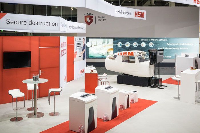 Exhibition stand for HSM at CeBIT in Hanover