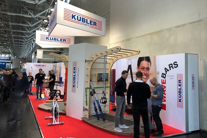 Messestand von Kübler Sport auf der FIBO in Köln