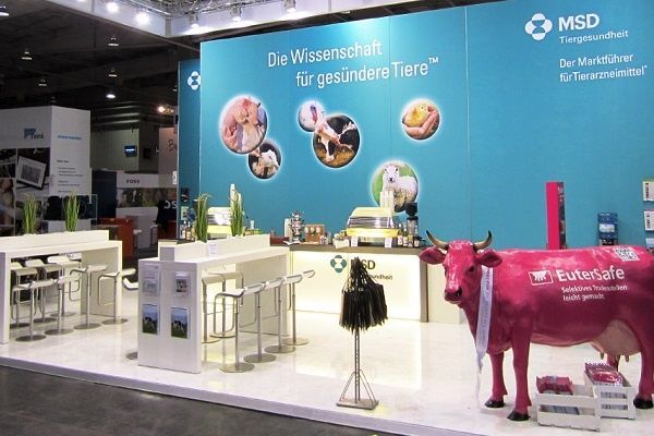 Messestand für MSD auf der EuroTier in Hannover